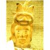 Image 4 : Mammoth Ivory carving 5" tall S.E. Alaska influence of Native Chief with ivory bobbles Imported (33)