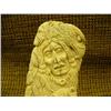 Image 3 : CHOICE on 2 bone relief carving of American Indian, wolves, eagles, bears on wood base 6" tall Impor