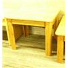 Image 3 : Lot of: Wood coffee table and matching lamp table (153)