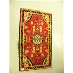 Persian carpet #40039 - Hamadan, 3.4'x1.9' - estimated retail value $393 (8888)