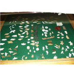 Lot of Approx. 163: whales, salmon, halibut, billikens, tie tacks, Alaska Native animals, frogs, sea