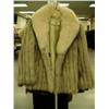 Image 1 : Shadow fox fur lady's coat with arctic fox collar approx. size M (28)
