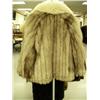 Image 2 : Shadow fox fur lady's coat with arctic fox collar approx. size M (28)