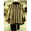 Image 2 : Multi colored mink - striped brown and white coat approx. size M (28)