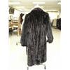 Image 2 : Full length brown mink coat with black sable sleeves approx. size L (28)