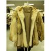 Image 1 : Wolf coat with arctic fox ruff and trim approx. size L (28)