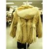 Image 2 : Wolf coat with arctic fox ruff and trim approx. size L (28)