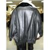 Image 2 : Men's reversible black leather and mink coat, approx. size XL (28)