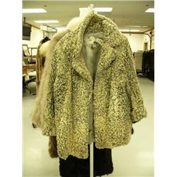 Persian lamb coat, approx. size XL (28)