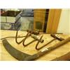 Image 2 : Lot of: hay knife, hay hook, cye, going to the races portable cane stool (2)