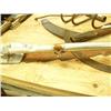 Image 4 : Lot of: hay knife, hay hook, cye, going to the races portable cane stool (2)