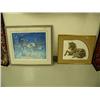 Image 1 : Salvador Daly print signed and numbered 244/300 and double matted and framed print of unicorn by M. 
