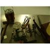 Image 4 : Lot of: antique kitchen items, doll, wood box, lamp, etc. (2)