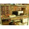 Image 1 : Entire shelf: small oriental rug, old prints, type writer, flat wear, carved wood box, old wood coff