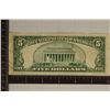Image 2 : 1953-A US $5 RED SEAL NOTE