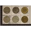 Image 1 : 6-$1 METAL CASINO GAMING TOKENS: HARD ROCK HOTEL,
