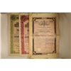Image 2 : 4 VINTAGE GERMAN / MAGYAR STOCK CERTIFICATES: