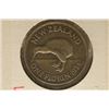 Image 1 : 1934 NEW ZEALAND SILVER 1 FLORIN .1806 OZ. ASW