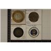 Image 1 : 4 MILITARY 1 1/2" TO 1 3/4" CHALLENGE COINS: