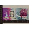 Image 2 : 2014 BANK OF WILKES LAND $5 ANTARCTICA CRISP UNC