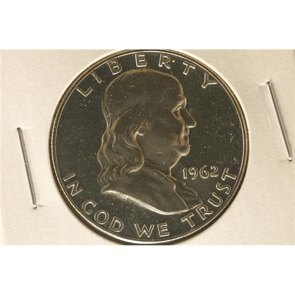 1962 SILVER FRANKLIN HALF DOLLAR. PROOF