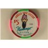 Image 2 : 1996 $5 FLAMINGO HILTON CASINO CHIP. RENO, NEVADA.