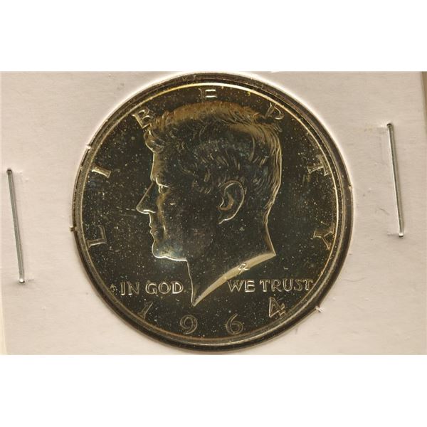1964 JFK 40% SILVER HALF DOLLAR PROOF ACCENTED ??