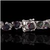 Image 3 : 9.00 ctw Triangle Mystic Quartz and 0.83 ctw White Topaz Bracelet