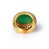 Image 5 : 18K Yellow Gold Jadeite Peridot & Diamond Ring