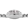 Image 6 : Rolex Ladies Stainless Steel Silver Index Dial Diamond And Emerald Bezel Date Wi