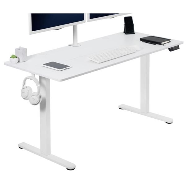 VIVO WHITE ELECTRIC DESK MODEL E155TW