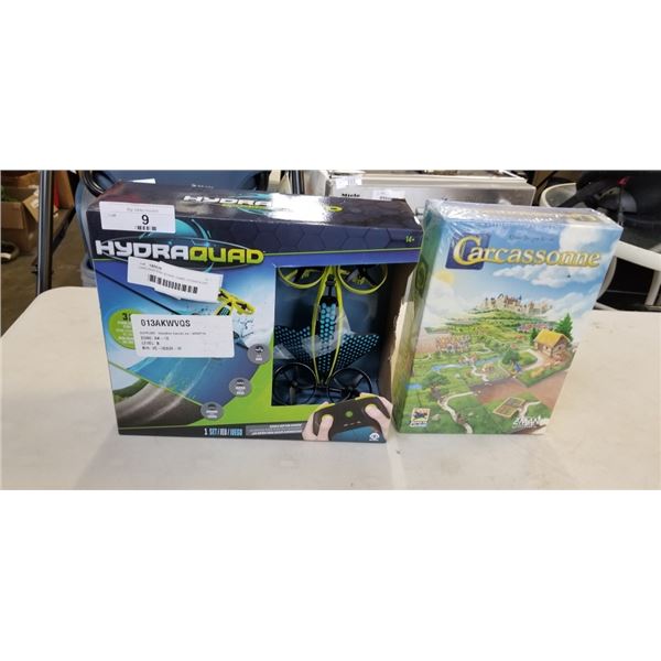 CARCASSONNE BOARD GAME HYDRAQUAD 3 IN 1 HYBRID AIR TO WATER STUNT DRONE