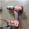Image 2 : MILWAUKKE FUEL CORDLESS DRILL WITH BATTER AND DUAL 18V/12V CHARGER TESTED WORKING NO TRIGGER BUTTON