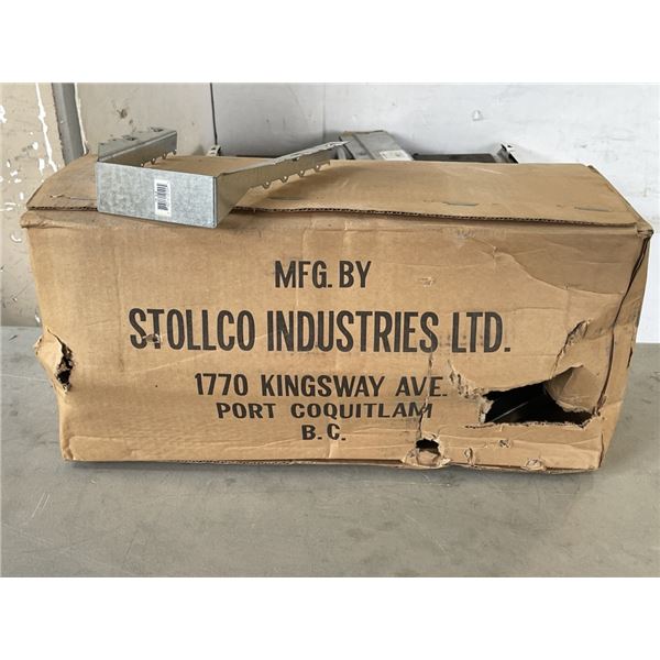 NEW CASE OF 2X10 TRIPLE JOIST HANGERS, APPROX 100 PER CASE