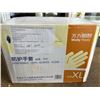 Image 1 : NEW CASE OF XL DISPOSABLE CLEAR PVC VINYL GLOVES - 10 PACKS OF 100