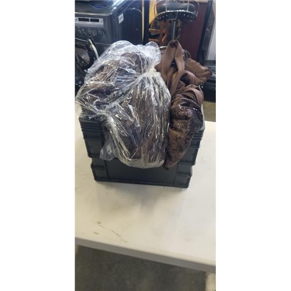 CRATE OF DRAPES