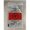Image 2 : NEW CASE OF 1000 6 INCH X 9 INCH BIOHAZARD ZIPLOC BAGS, 2 MIL
