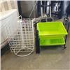 Image 1 : RETAIL SWIVEL DISPLAY RACK AND 2 TIER SHELF UNIT WITH TRIPOD
