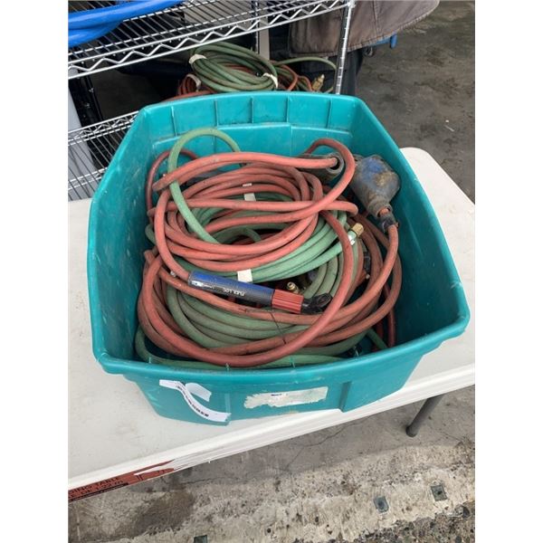 WELDING HOSES IN TOTE