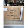 Image 2 : NEW CASE OF T50 COMMON STAPLES, 120,000 STAPLES TOTAL