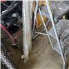 Image 3 : LOT OF EXTENSION POLES, 3 STEP LADDER, AND FOLDING DOLLY
