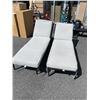 Image 1 : GLUCKSTEIN HOME  PATIO SUN LOUNGERS WITH CUSHIONS