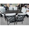 Image 1 : GLUCKSTEIN HOME  PATIO TABLE WITH 6 CHAIRS WITH CUSHIONS