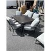 Image 2 : GLUCKSTEIN HOME  PATIO TABLE WITH 6 CHAIRS WITH CUSHIONS