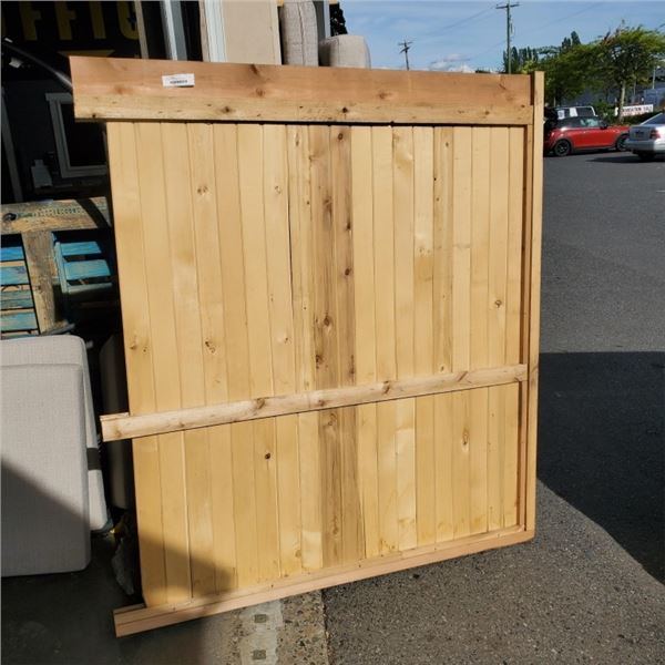CEDAR FENCE PANEL, 68 X 58 INCH