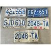 Image 1 : 5 BC VINTAGE LICENSE PLATES, 60'S, 70'S, 80'S, ONE IS A PAIR
