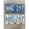 Image 2 : 5 BC VINTAGE LICENSE PLATES, 60'S, 70'S, 80'S, ONE IS A PAIR