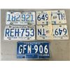 Image 1 : 5 BC VINTAGE LICENSE PLATES, 60'S, 70'S, 80'S, ONE IS A PAIR