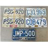Image 1 : 5 BC VINTAGE LICENSE PLATES, 60'S, 70'S, 80'S, ONE IS A PAIR