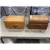 Image 1 : 2 WOODEN JEWELLERY BOXES FULL OF ESTATE JEWELLERY